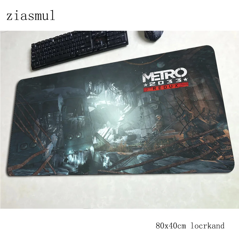 

metro 2033 mouse pad 800x400x3mm mats Beautiful Computer mouse mat gaming accessories Birthday mousepad keyboard games pc gamer