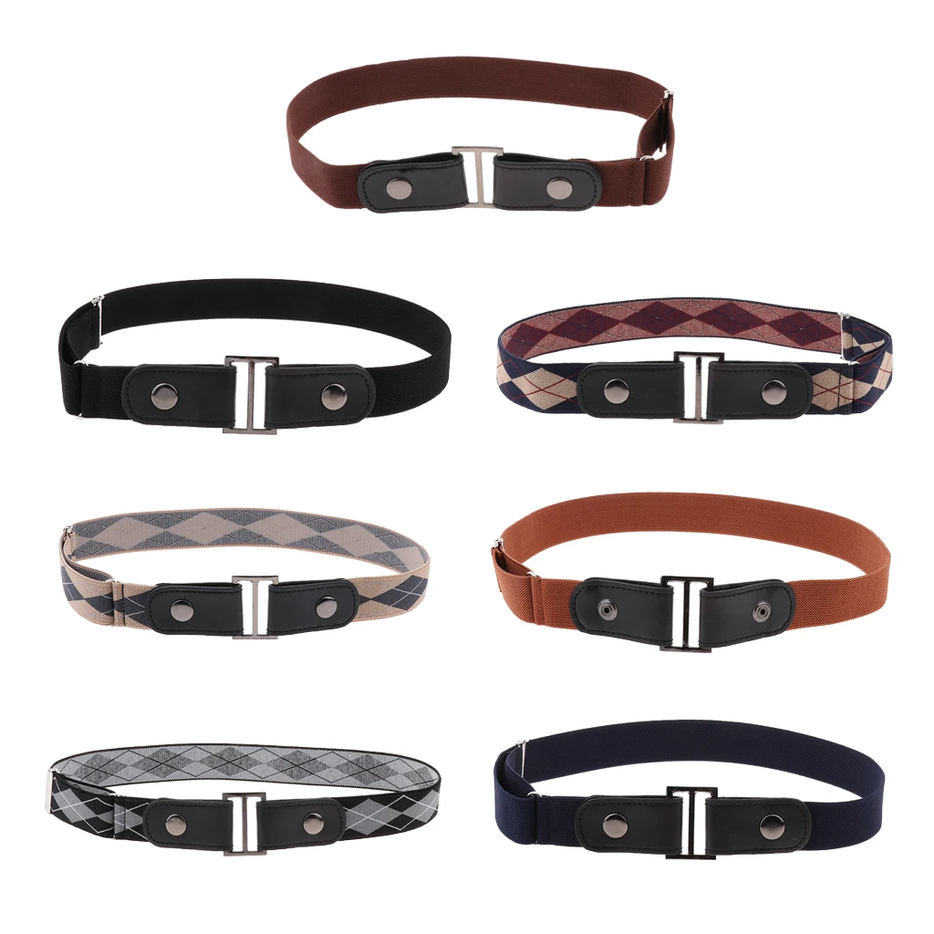 No Buckle Stretch Belt For Women/Men Elastic Waist Strap Belt for Jeans Pants