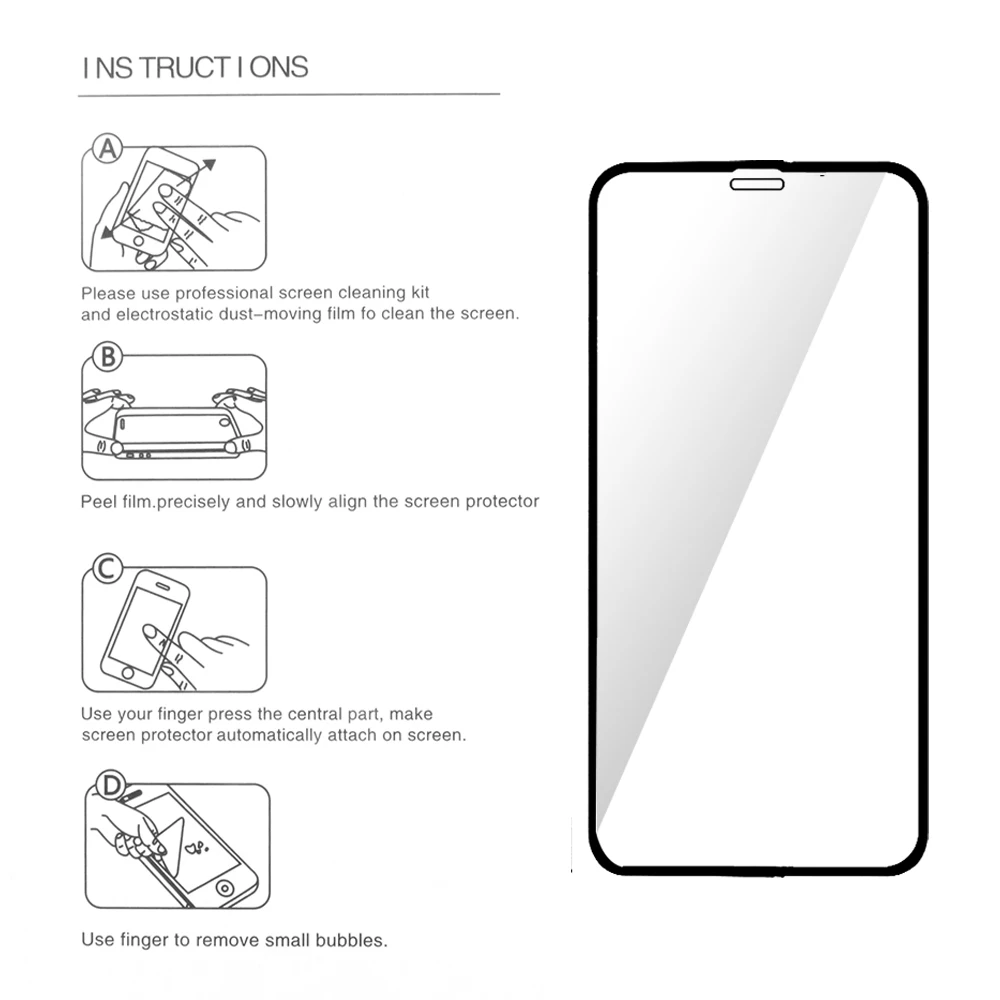 3D защитное закаленное стекло для iPhone 11 Pro, Защитное стекло для экрана iPhone 11, Защитная пленка для iPhone 11 Pro Max