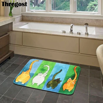 

Microfiber Door Mat Welcome Carpet Washable Rugs for Kitchen Go Away Mats Doormat Memory Foam Floor Mat Non Slip Home Carpet Cat