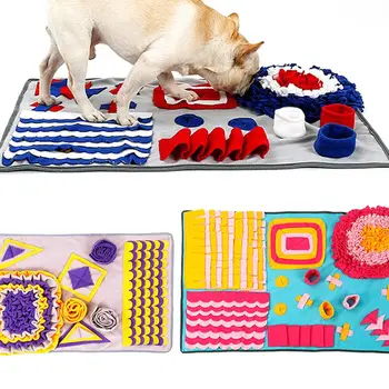 

Dog Snuffle Mat Treat Blanket, Pet Puzzle Activity Mat for Stress Release