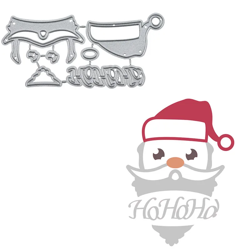 

YaMinSanNiO Santa Claus With Hat Long Beard Metal Cutting Dies New 2019 Craft Dies Scrapbooking Album Embossing Stencil Die Cut