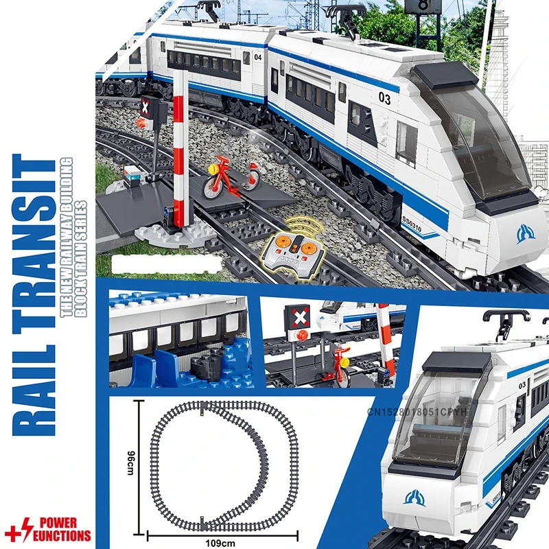 Городской RC Train Rail Technic с питанием от аккумулятора электрические