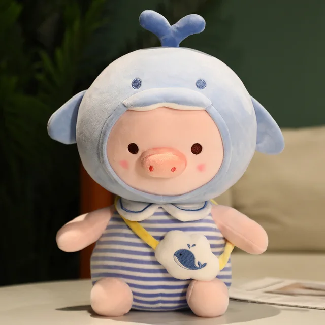 Kawaii Cartoon Soft Stuffed Animal Cute Pig Pig Toys Creative Plush Pig Dolls Children Birthday Christmas Gifts Anime Plushes