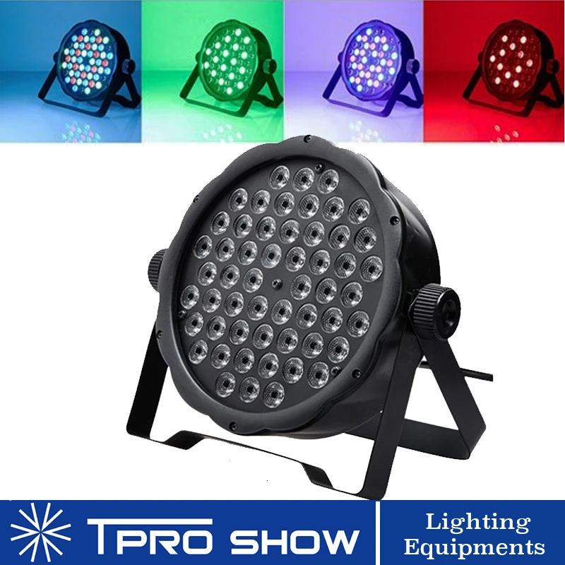 54 R.G.B.W RGB 3в1 светодиодный Par 54x3 Вт RGBW сценическое освещение плоская форма Dmx Звук вечерние DJ освещение вариант для свадебных дискотек развлечений - Цвет: 54 R.G.B.W
