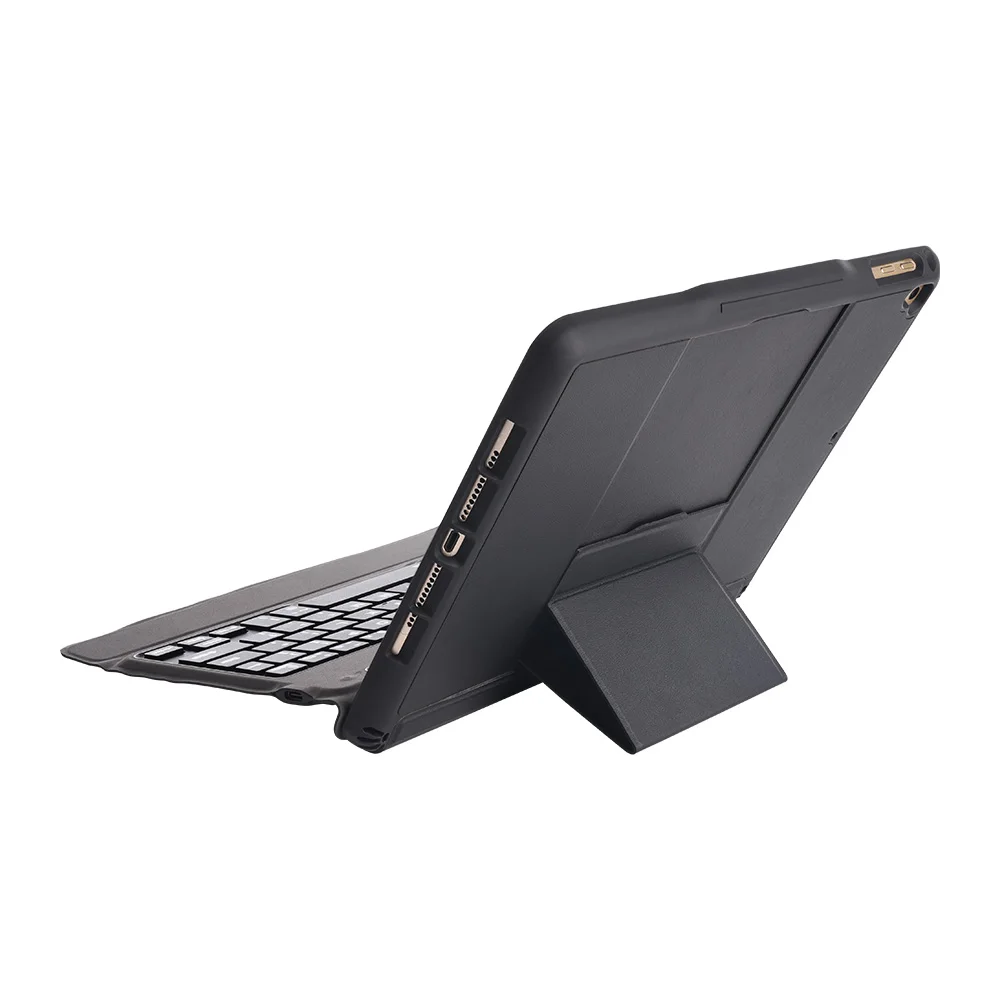 standard keyboard Съемный русский/испанский/иврит беспроводной Bluetooth клавиатура карандаш держатель чехол для iPad 9,7 //Air/Air2/Pro 9,7 - Цвет: standard keyboard