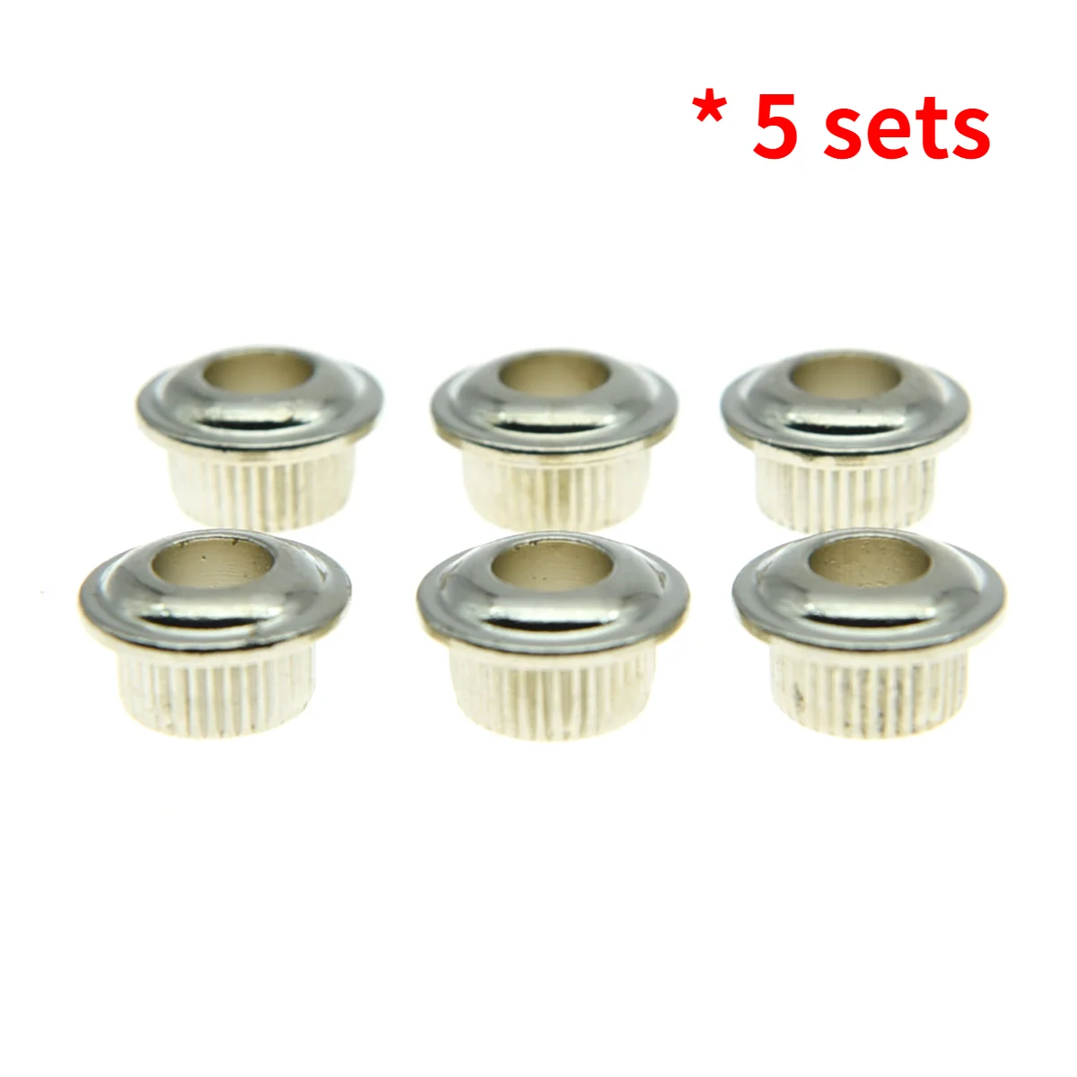5 sets * 10mm Metal Vintage Guitar Machine Heads Tuners Nuts/ Bushings