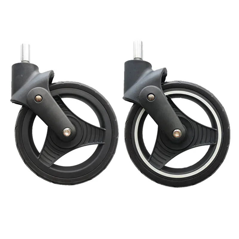 Stroller Wheels For Yoya Plus Series Such As Yoya Plus 2/3/4/Max/Pro Baby Car Accessories PU Trolley 13.5CM 15CM Tyre Covers summer baby stroller accessories