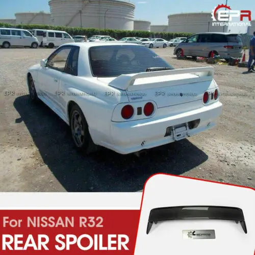 Car Accessories For Nissan R32 Skyline Gtr Oe Style Carbon Glossy Frp Unpainted Rear Spoiler Wing Racing Exterior Body Kits Spoilers Wings Aliexpress