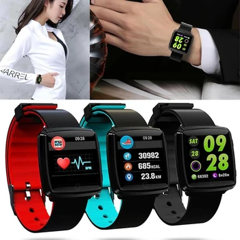 

Touch Screen Smart Watch Waterproof Fitness Tracker Heart Rate Monitor Blood Pressure Women men Clock Smartwatch Smart Watch Q18