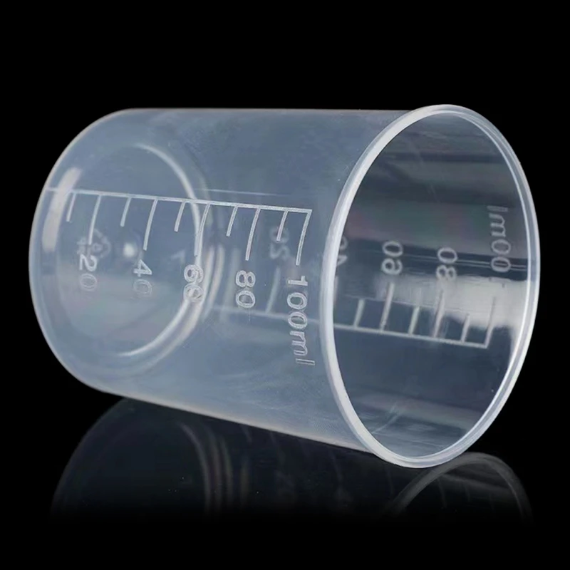 Plastic Mixing Cups 100 ml 10PCS,plastic measuring cylinder,plastic paint mixing cups