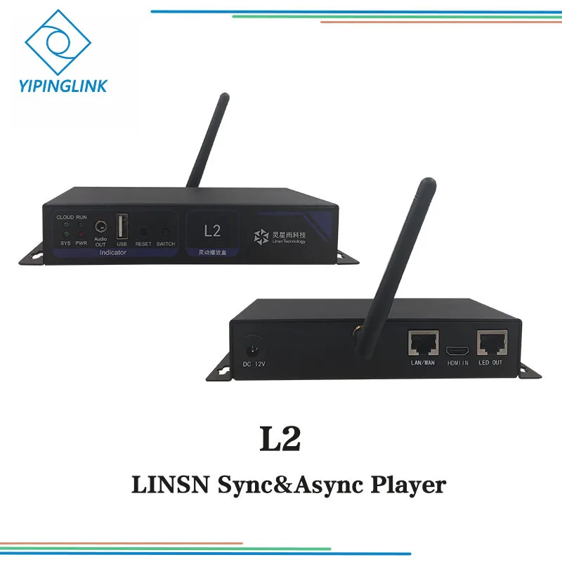 LINSN синхронный и асинхронный Автономный плеер L2 Поддержка usb wifi lan с памятью 8G для