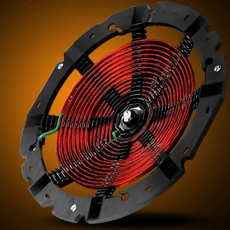 3000W Big Power Commercial Induction Cooker Circular Concave Embedded Hotpot Cooker Timing Round Electromagnetic Oven