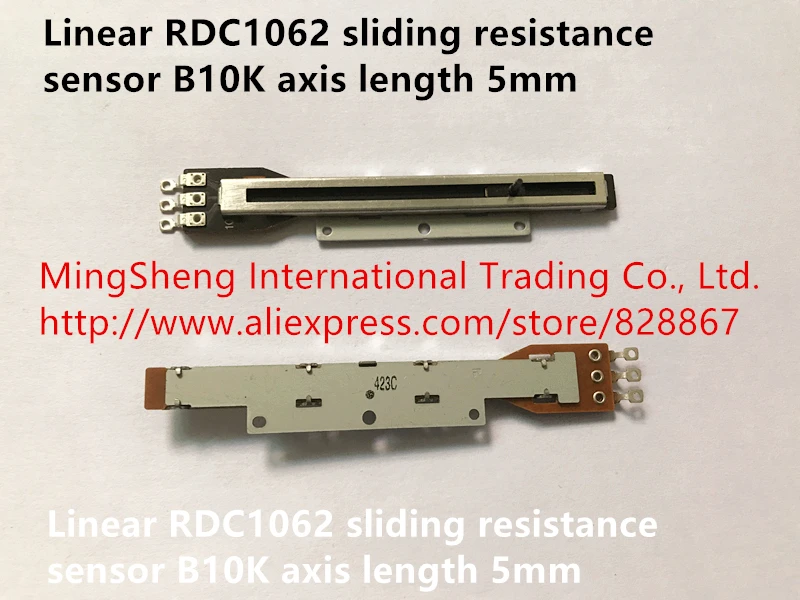 

Original new 100% Japan import linear RDC1062 sliding resistance sensor B10K axis length 5mm (SWITCH)