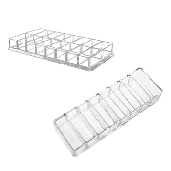 

Eyeshadow Organizer Box, Acrylic Cosmetic Makeup Organizer Beauty Care Holder For Compact Eyeshadow, 16 Spaces Storage Case