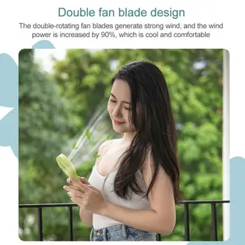 

3 colors Summer Portable Mini Fan Speed Adjustable Fans For Home OfficeDesk Desk Travel USB Rechargeable Fan Handheld