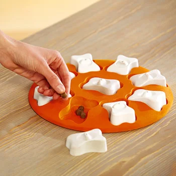 

Funny Interactive Game Brain Bite Resistant Puppy Activity Slow Feeder Non Slip IQ Training Plate Food Dog Toy Treat Dispenser