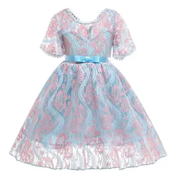 

Girls Dress Summer Lace Princess Dress Kids Dresses For Girls Elegant Wedding Party Ball Gown Children Clothing 2 3 8 9 10 Year