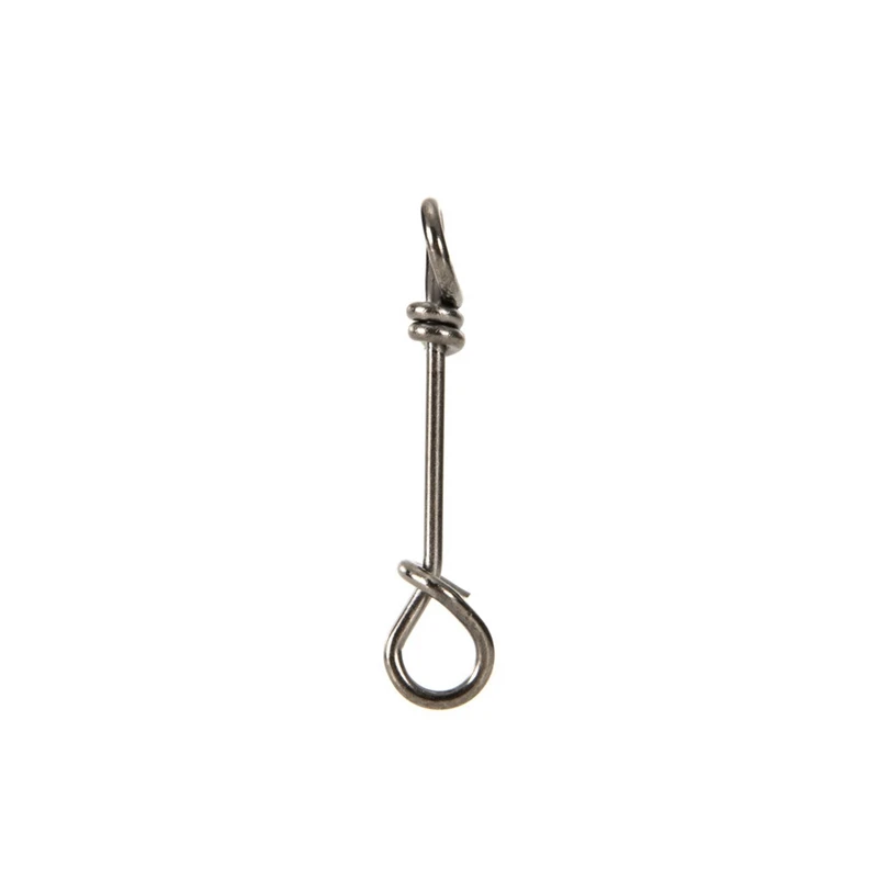 

50Pcs Anti-Rust High Strength Stainless Steel Quick Lock Fishing Snaps Clips Swivels Fishing Snap Swivel Connector Accessories