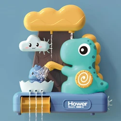 Jouets de bain pour bébé, jouets de bain pour enfants, vaporisateur d'eau, jouet de bain pour tout petit, ventouse Spinner, jeu d'eau, jouets éducatifs, jouets de dinosaures 