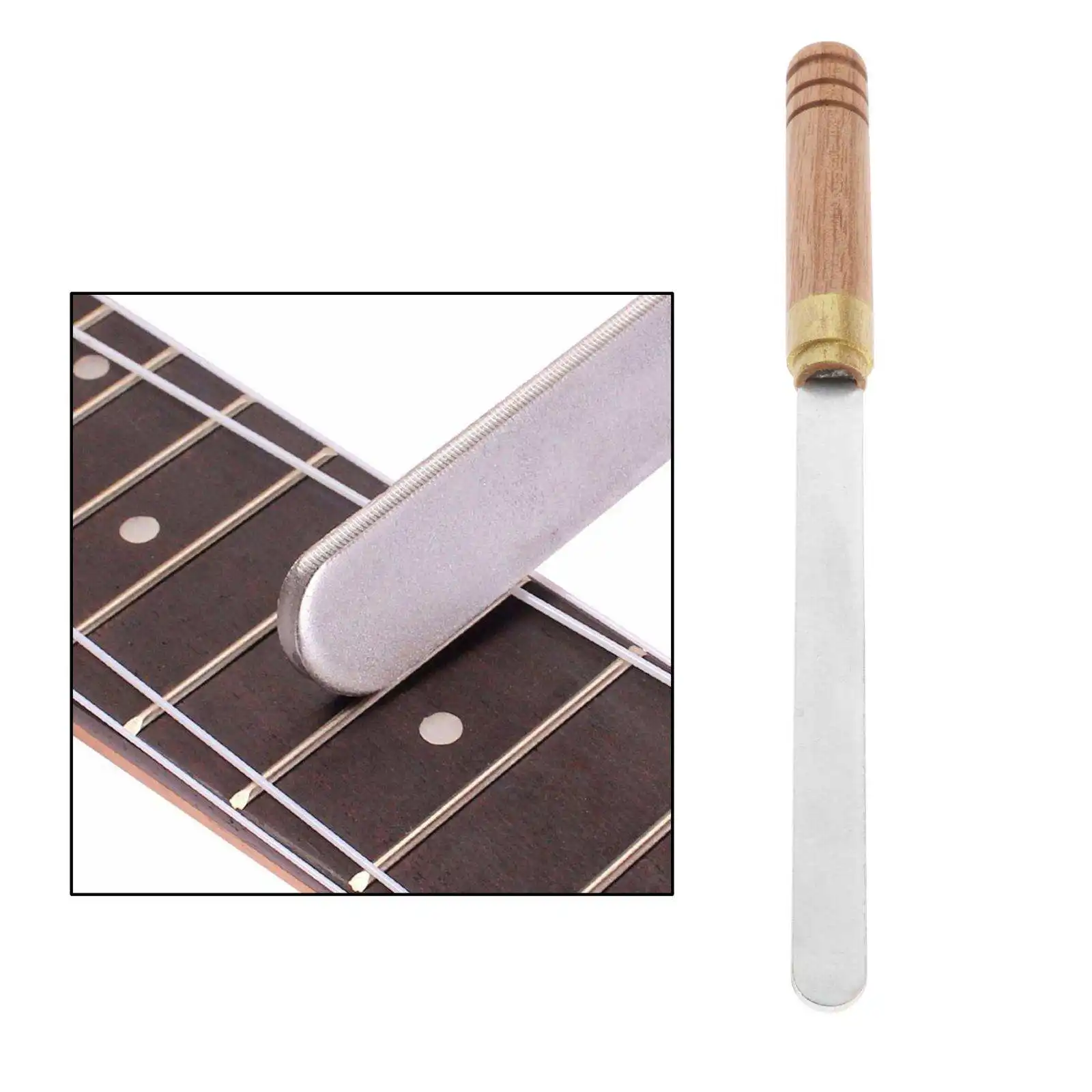 Electric Guitar Steel Fret Crowning File Leveling Repair Kit for Bass