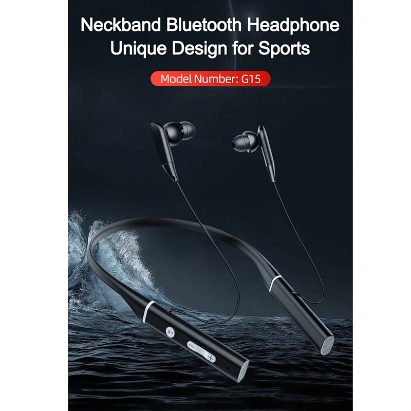 Sport Bluetooth Earphones Wireless Headphones Stereo 5 0 Headset Support TF Card MP3 with Microphone