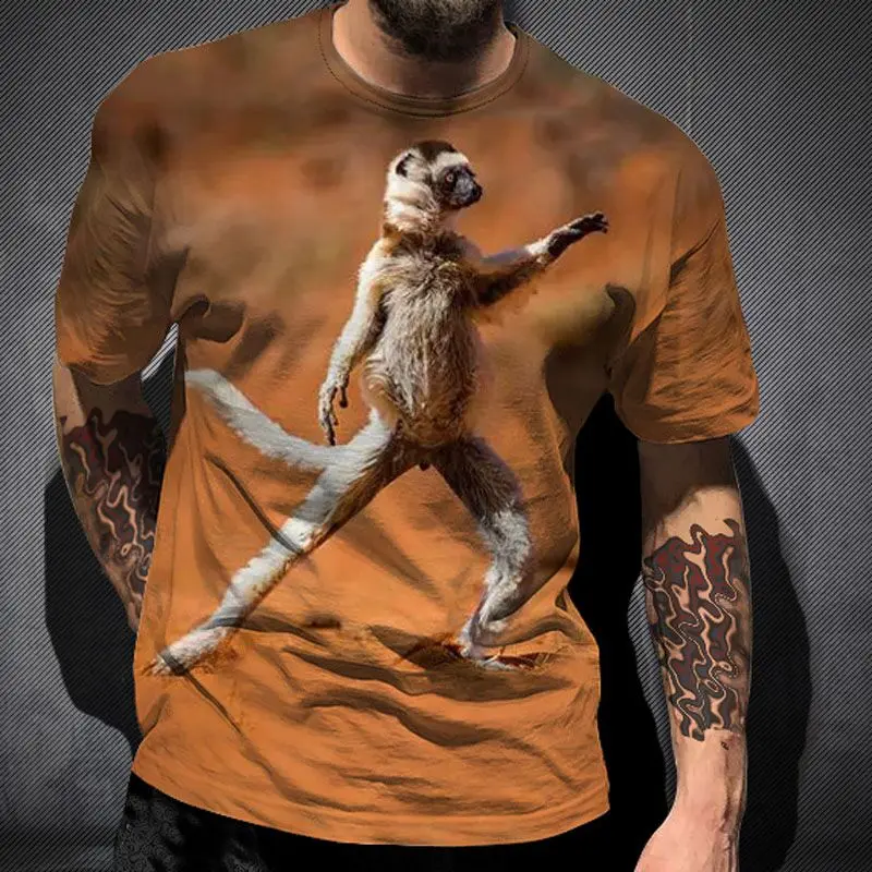 High quality men's t-shirt summer short-sleeved funny printing fun Harajuku streetwear new T-shirt | Мужская одежда
