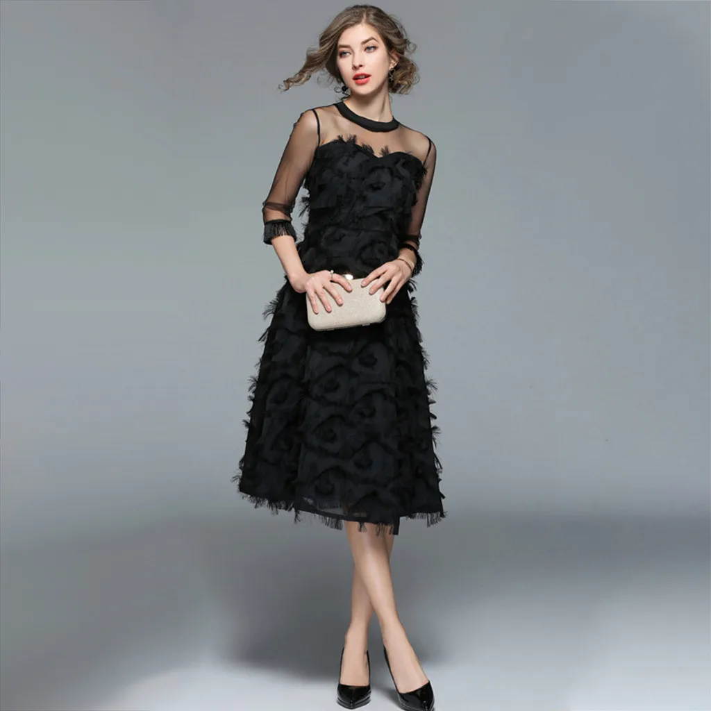 Vestidos, платье для женщин, Дамское, Сетчатое, сшитое, в стиле пэчворк, с длинным рукавом, сексуальное, облегающее, размера плюс, ropa mujer sukienki robe femme