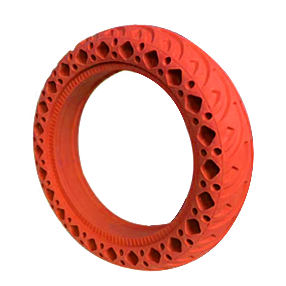 8.5 Inch Non Pneumatic Durable Honeycomb Rubber Protective Accessories Solid Scooter Tyre Shock Absorption For Xiaomi M365 - Цвет: Красный