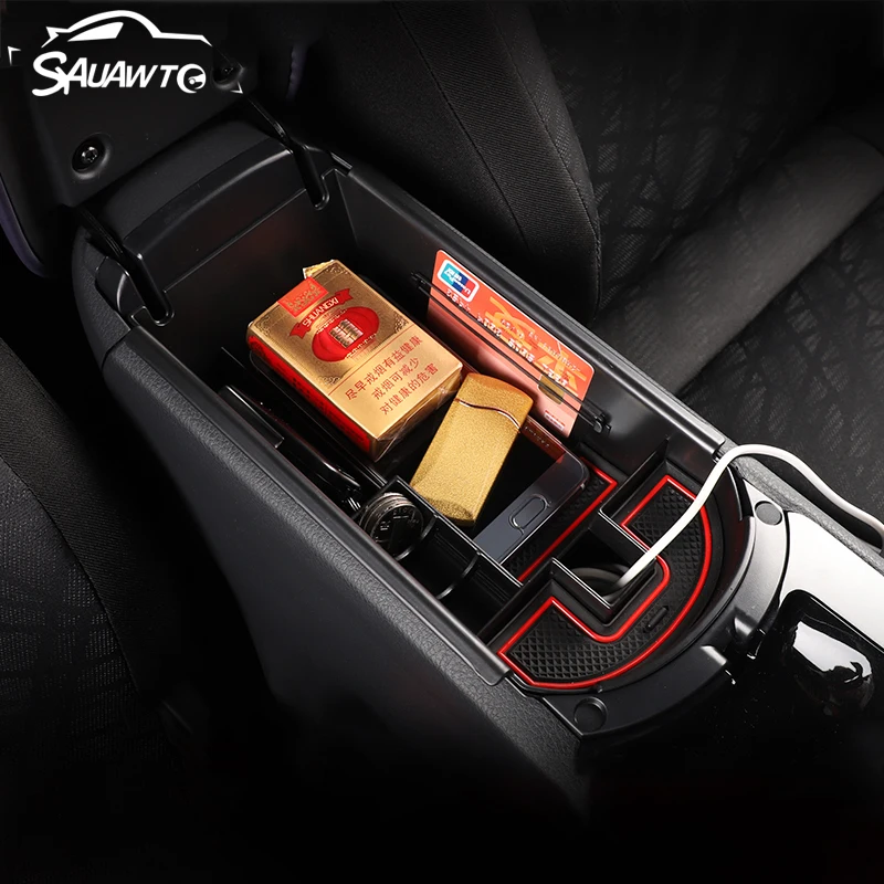 Car Center Console Armrest Glove Storage Box For Toyota C-HR CHR 2016 2017 2018