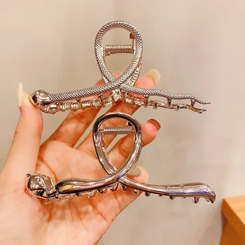 2022 New Women Elegant Gold Silver Hollow Geometric Metal Hair Claw Vintage Hair Clips Headband Hairpin Fashion Hair Accessories 6