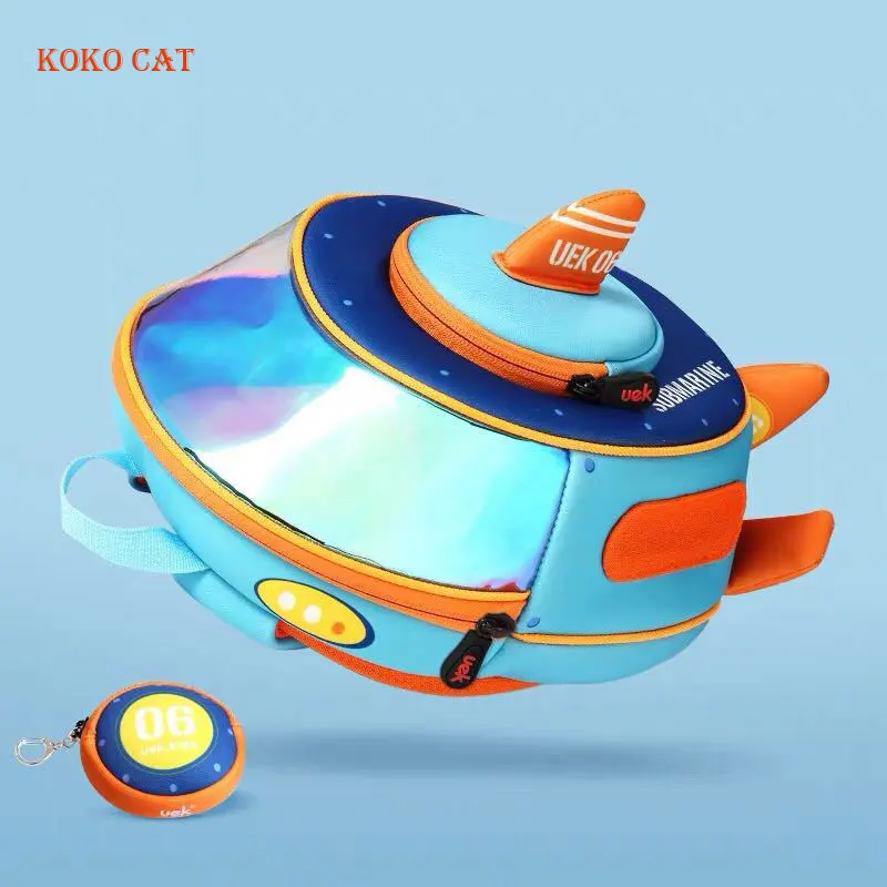 Cena Baby Boy samolot tornister plecak dla dzieci twarda osłona niebieskie opakowanie Mini Cartoon Spaceship Bookbags piękne dzieci przedszkole torba