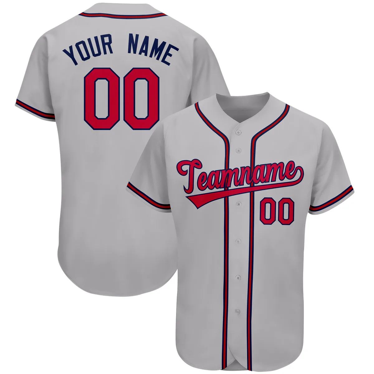 Baseball Jersey Full Sublimated Your Name/Number Short Sleeve V-neck Sportswear for Male/Female/Youth Any Colour