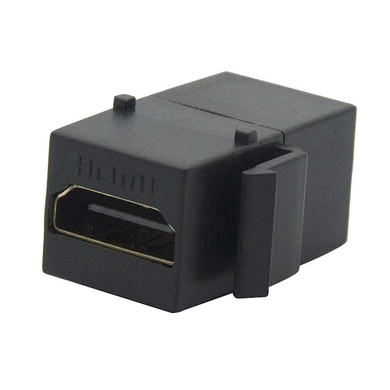 HDMI Keystone Adapter for Wall Plate or Patch Panel – Female Coupler Connector for Seamless Integration Description Image.