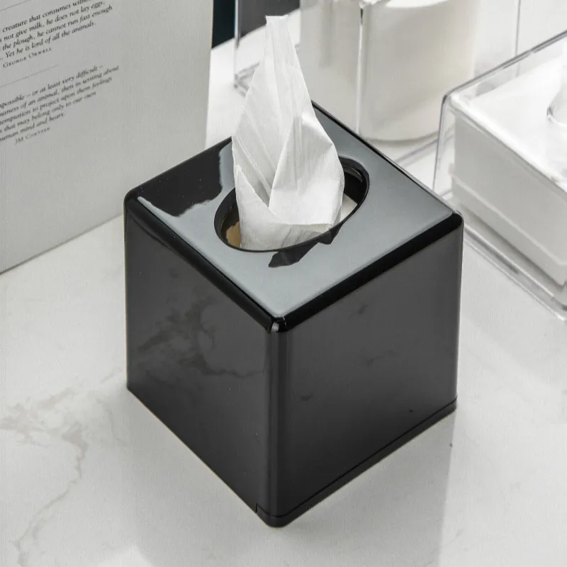 Акриловая прозрачная ткань черная Высококачественная квадратная пластиковая устойчивая к падению бумажная коробка утолщение WF8081132
