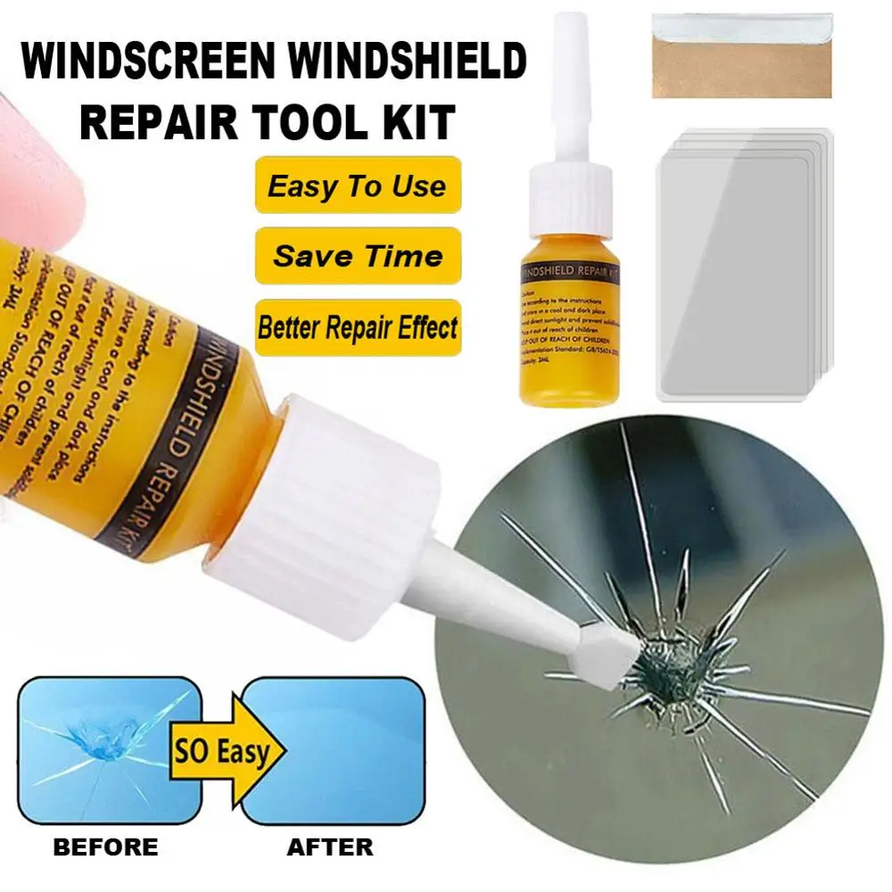 

1 set Car Windshield Blade Fluid Glass Repair Auto Glass Nano Repair Liquid DIY Window Repair Tool From Scratch Crack Reduction