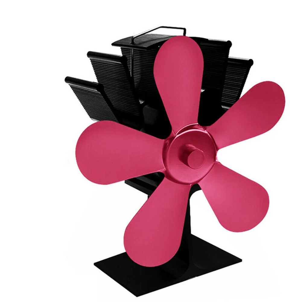 

Stove Fireplace Fan Winter Modern Metal Low Noise Warm Burner Home Durable Practical Multicolored Heat Powered