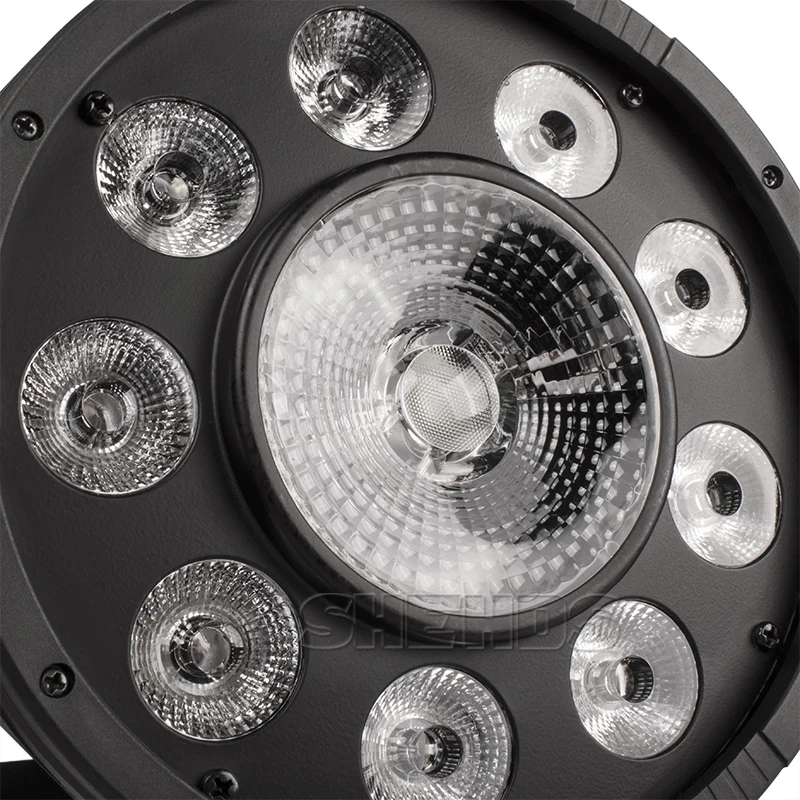 4 шт. SHEHDS LED Flat Par 9x10W + 30W RGB Light ing 3 в 1 Светодиодный светильник DMX512 Диско s
