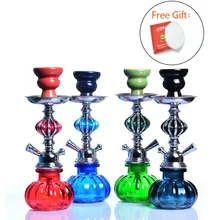 Портативный дорожный кальян маленький кальян набор трубок наргиле Чича с наргиле шланг чаша Щипцы поддон для угля кальяна аксессуары