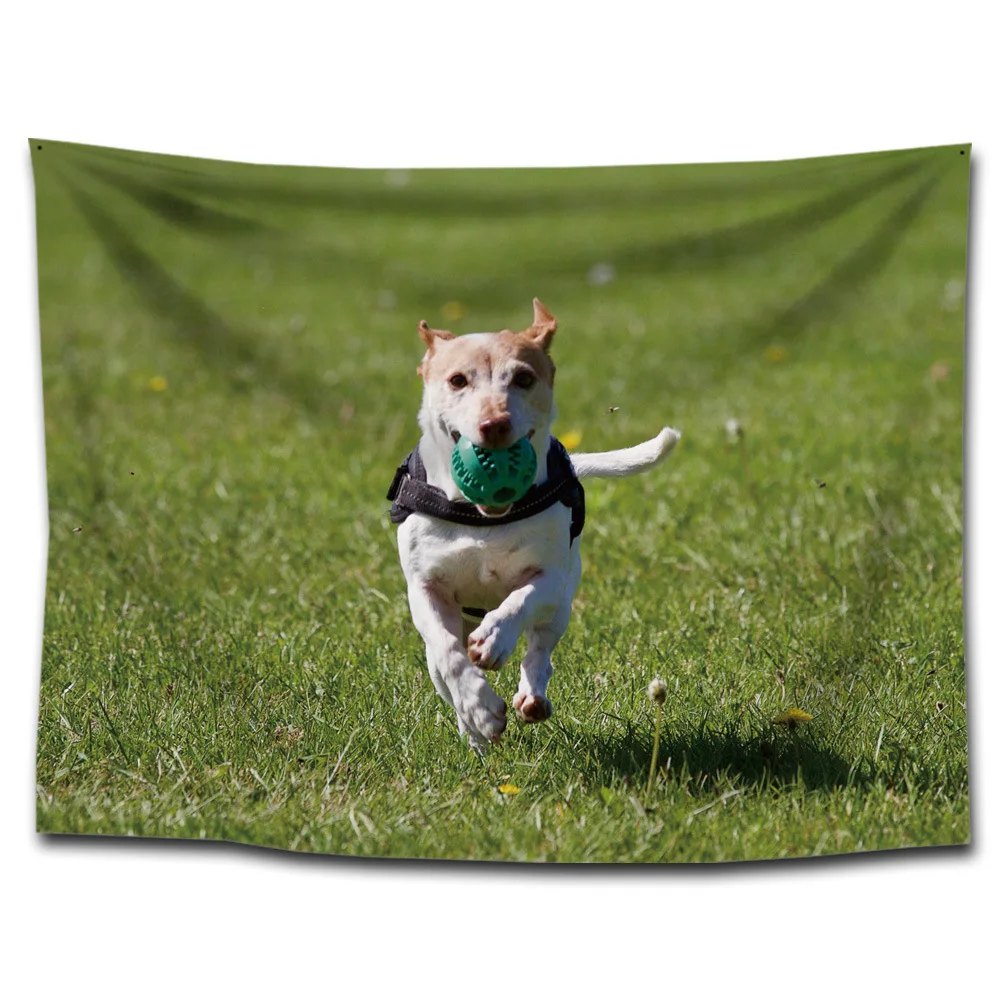 Boho Puppy гобелен, ковер, коврик для кемпинга, палатка, матрас для путешествий, песчаный пляж, хиппи, гобелены, модные декоративные