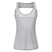 PS быстросохнущие спортивные жилеты женские без рукавов Спортивные топы Шорты для занятия йогой ультра-тонкая сексуальная сетчатая блузка мягкие свободные укороченные топы Femme