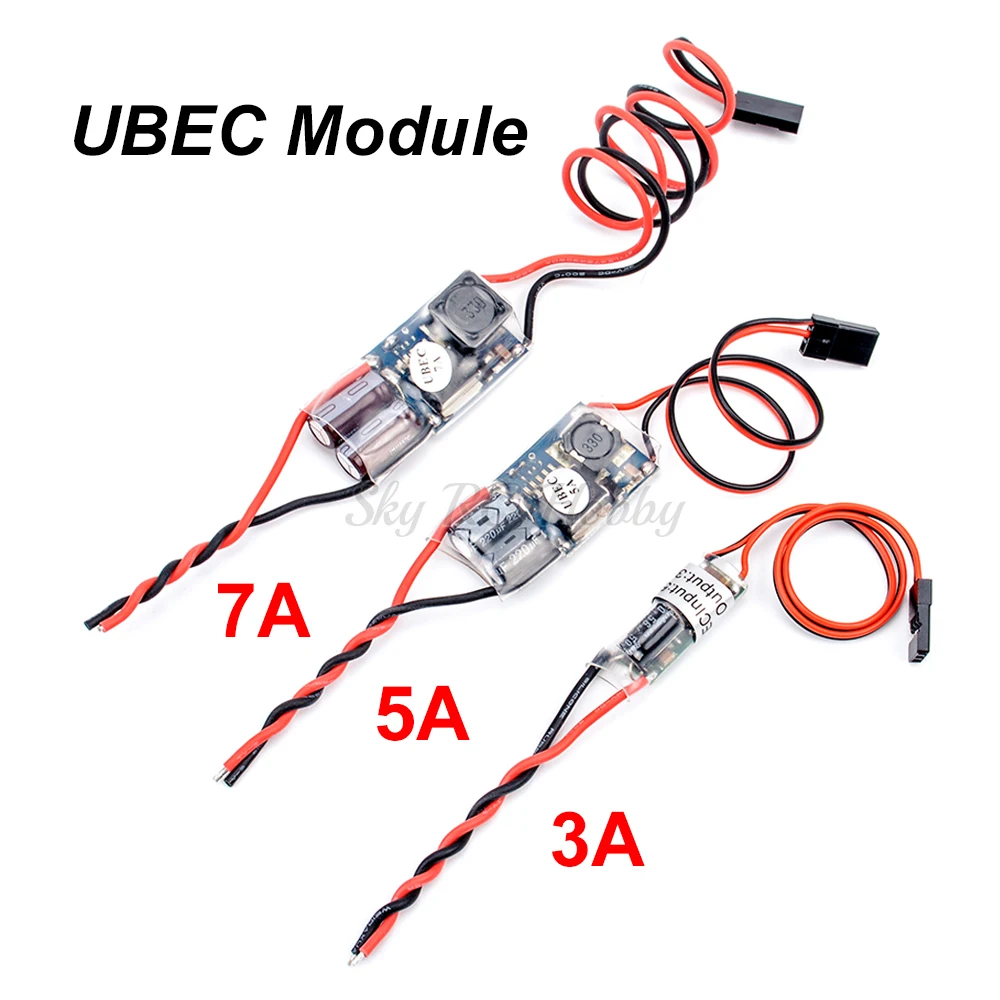 FPV RC UBEC BEC 5V 3A 5A 7A Lowest RF Noise BEC Full Shielding Antijamming Switching Regulator (1)
