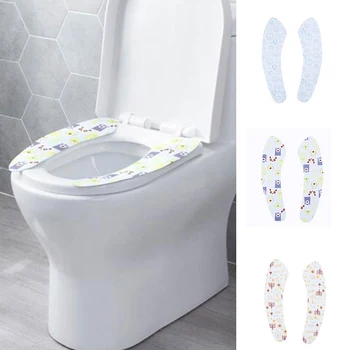 

Printing Washroom Warm Washable Health Sticky Toilet Mat Seat Cover Pad Household Reuseable Soft Toilet Seat Cover