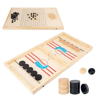 

Hockey Puck Toy Parent Children Ice Hockey Game Desktop Battle Table Toys For Kids Adults Friend Gathering Gift Deck Board Games