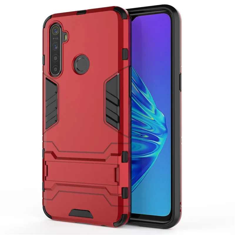 red Жесткий защитный чехол-накладка для OPPO R15X K3 K1 AK1 Fundas Coque противоударный чехол-подставка для телефона Oppo Realme X C2 3 5 5Pro чехол s - Цвет: red