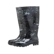 Новинка; обувь для дождливой погоды; нескользящие водонепроницаемые сапоги на нескользящей подошве; резиновая Удобная уличная водонепроницаемая обувь с высоким берцем