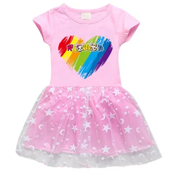 

Toddler Girls Dress 2020 New European Style Frocks for Girls Cotton Me Contro Te Cartoon Short Sleeve Summer Princess Dresses