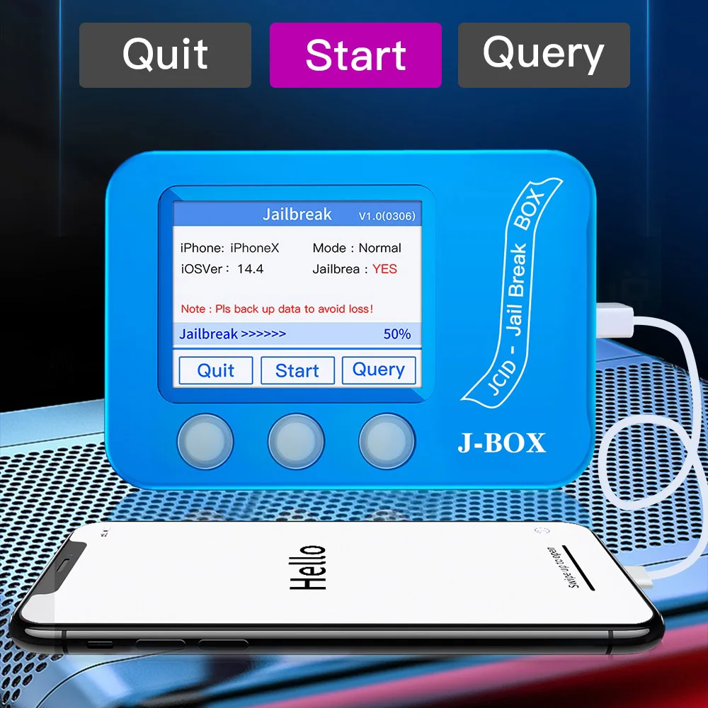 US $165.00 JBOX JC Programmer Jail Break Box For Bypass ID And Icloud Password On IOS Device PC FreeBluetooth Address Phone Repair Tools