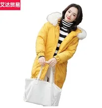 AliExpress одежда с хлопковой подкладкой, женская одежда средней длины, зима, стиль, большой размер, пуховик, выше колена, плотное пальто, пуховик
