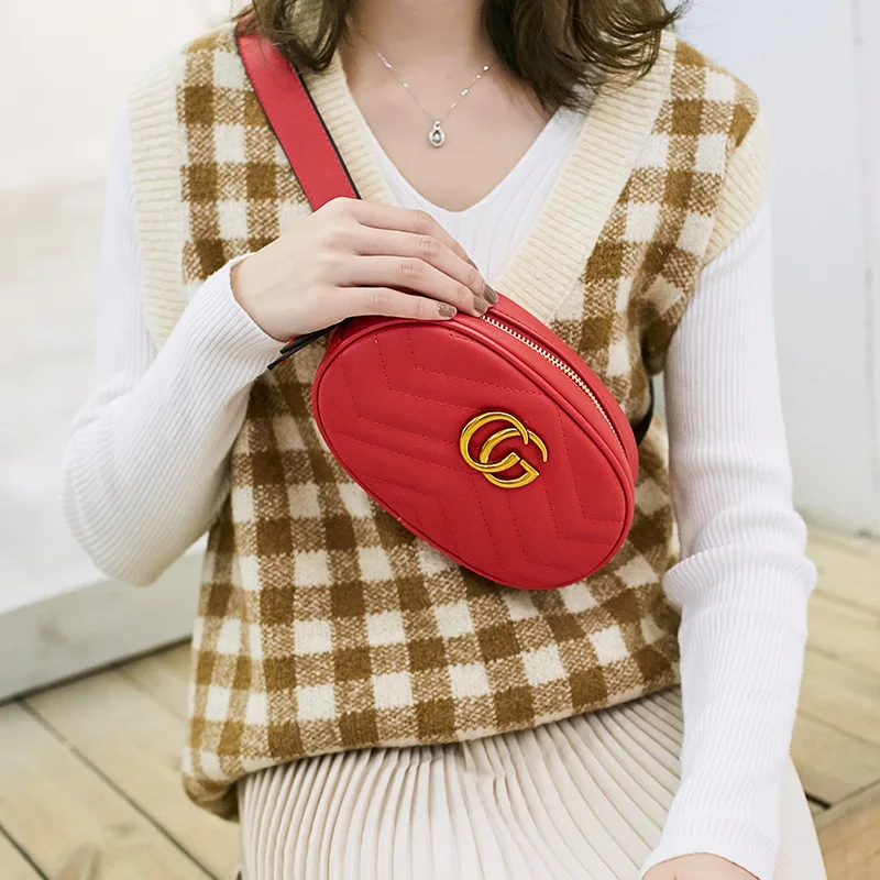 

GU Home Celebrity Style Wallet Multi-color Velvet PU Leather Small Chest Bag Adjustable Shoulder Strap Mobile Phone-friendly Wav